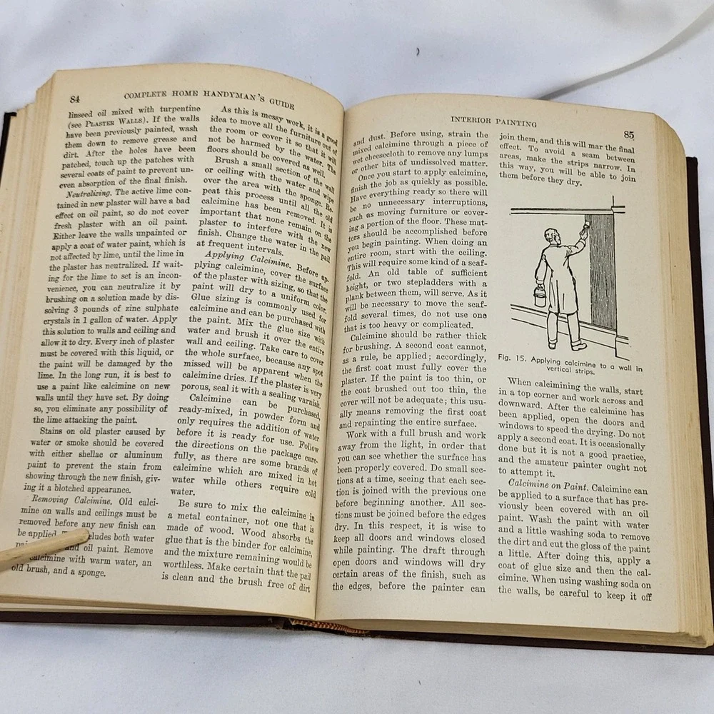 1948 The Complete Home Handyman's Guide Hubbard Cobb Vintage Hardcover Book DIY